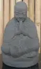 Product image 1 of the product “Sitting Monk, 25cm height, cast lava stone, handcrafted & coloured ”